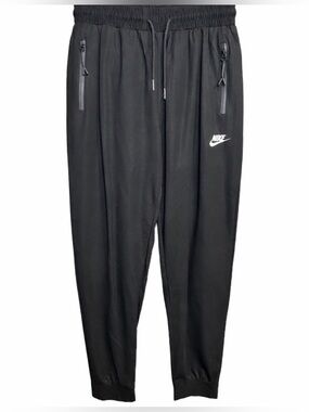 Nike Unisex Athletic Black Drawstring Waist Jogger Pants Size Medium